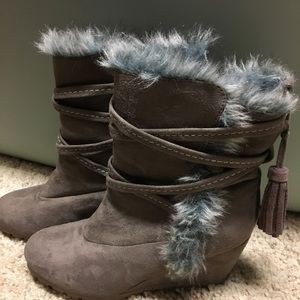 Wedge booties